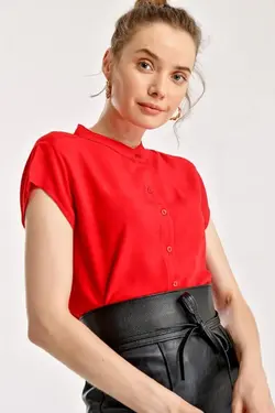 شومیز زنانه ساده نیم آستین بیگ دارت BigDart (ساخت ترکیه)