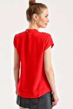 شومیز زنانه ساده نیم آستین بیگ دارت BigDart (ساخت ترکیه)