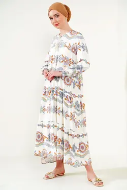 تونیک توری طرح گل یقه کراوات بیگ دارت BigDart (ساخت ترکیه)