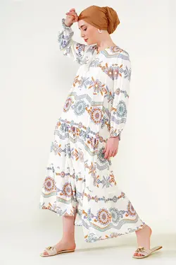 تونیک توری طرح گل یقه کراوات بیگ دارت BigDart (ساخت ترکیه)