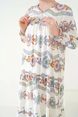 تونیک توری طرح گل یقه کراوات بیگ دارت BigDart (ساخت ترکیه)