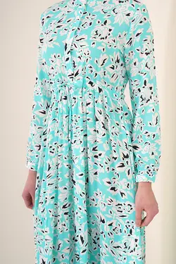 لباس بلند دکمه دار محجبه یقه قاضی  بیگ دارت BigDart (ساخت ترکیه)