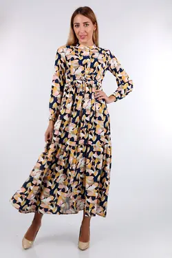 لباس بلند دکمه دار محجبه یقه قاضی  بیگ دارت BigDart (ساخت ترکیه)