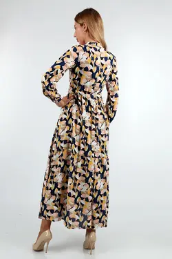 لباس بلند دکمه دار محجبه یقه قاضی  بیگ دارت BigDart (ساخت ترکیه)