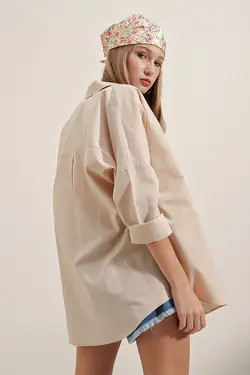 پیراهن پوپلین پایه بلند زنانه سایز بزرگ بیگ دارت BigDart (ساخت ترکیه)