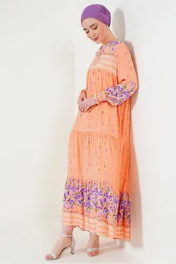 تونیک توری طرح گل یقه کراوات بیگ دارت BigDart (ساخت ترکیه)