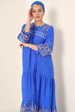 تونیک توری طرح گل یقه کراوات بیگ دارت BigDart (ساخت ترکیه)