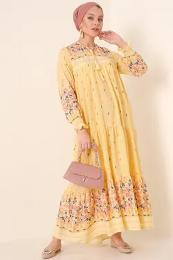 تونیک توری طرح گل یقه کراوات بیگ دارت BigDart (ساخت ترکیه)