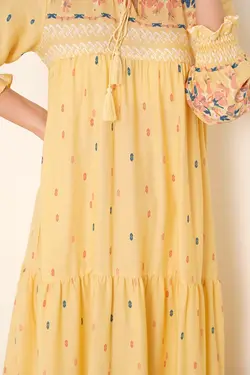 تونیک توری طرح گل یقه کراوات بیگ دارت BigDart (ساخت ترکیه)