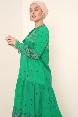 تونیک توری طرح گل یقه کراوات بیگ دارت BigDart (ساخت ترکیه)