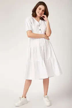 تونیک لایه ای آستین هندوانه فوشیا زنانه بیگ دارت BigDart (ساخت ترکیه)