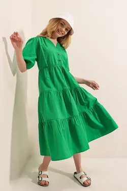 تونیک لایه ای آستین هندوانه فوشیا زنانه بیگ دارت BigDart (ساخت ترکیه)