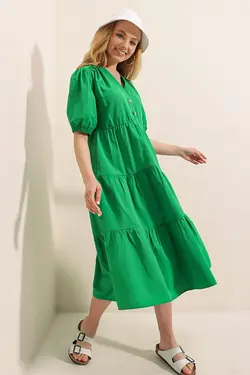 تونیک لایه ای آستین هندوانه فوشیا زنانه بیگ دارت BigDart (ساخت ترکیه)