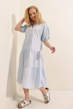 تونیک لایه ای آستین هندوانه فوشیا زنانه بیگ دارت BigDart (ساخت ترکیه)