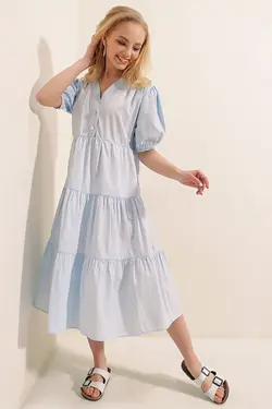 تونیک لایه ای آستین هندوانه فوشیا زنانه بیگ دارت BigDart (ساخت ترکیه)