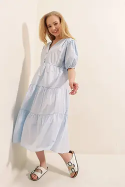 تونیک لایه ای آستین هندوانه فوشیا زنانه بیگ دارت BigDart (ساخت ترکیه)