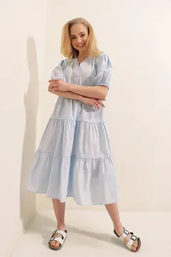 تونیک لایه ای آستین هندوانه فوشیا زنانه بیگ دارت BigDart (ساخت ترکیه)