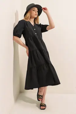 تونیک لایه ای آستین هندوانه فوشیا زنانه بیگ دارت BigDart (ساخت ترکیه)