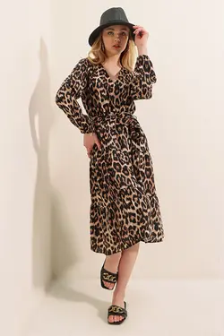 تونیک توری آستین بلند یقه 7  بیگ دارت BigDart (ساخت ترکیه)