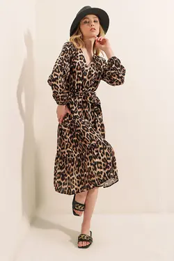 تونیک توری آستین بلند یقه 7  بیگ دارت BigDart (ساخت ترکیه)