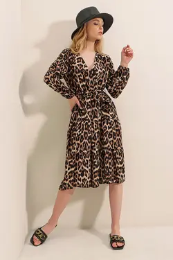 تونیک توری آستین بلند یقه 7  بیگ دارت BigDart (ساخت ترکیه)