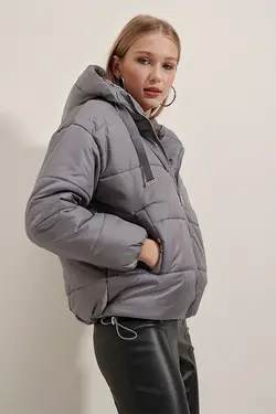 کاپشن بادی کلاهدار زنانه بیگ دارت BigDart (ساخت ترکیه)