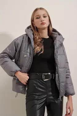 کاپشن بادی کلاهدار زنانه بیگ دارت BigDart (ساخت ترکیه)