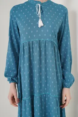 تونیک توری آستین بلند یقه 7 زنانه بیگ دارت BigDart (ساخت ترکیه)