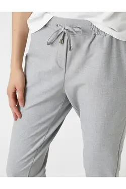 شلوار پارچه ای کمر کش زنانه اسپرت کوتون Koton (ساخت ترکیه)