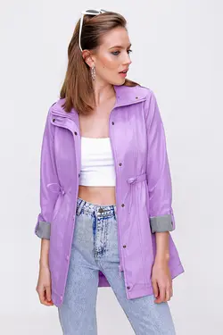 ترنچ کت زنانه جیبی چین دار  بیگ دارت BigDart (ساخت ترکیه)