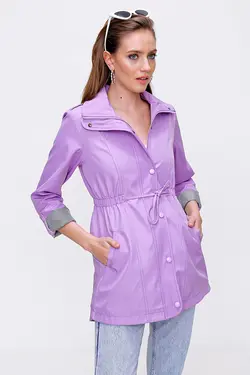 ترنچ کت زنانه جیبی چین دار  بیگ دارت BigDart (ساخت ترکیه)