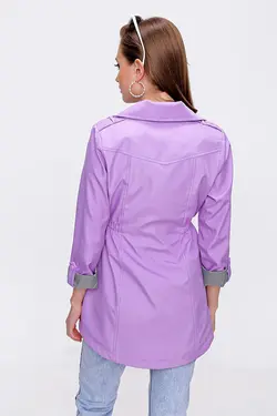 ترنچ کت زنانه جیبی چین دار  بیگ دارت BigDart (ساخت ترکیه)