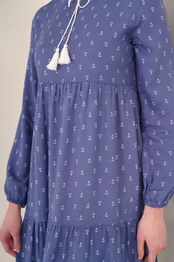 تونیک توری آستین بلند یقه 7 زنانه بیگ دارت BigDart (ساخت ترکیه)