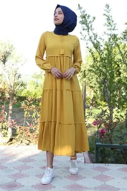 تونیک توری آستین بلند یقه 7 زنانه بیگ دارت BigDart (ساخت ترکیه)