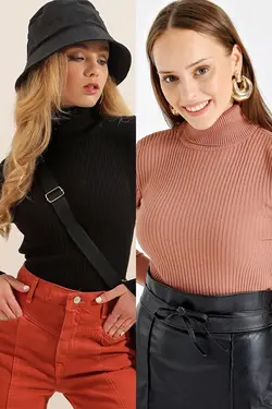 ژاکت بافتنی زنانه یقه اسکی  بیگ دارت BigDart (ساخت ترکیه)