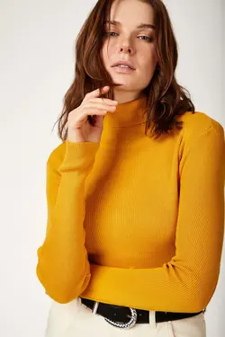 ژاکت بافتنی زنانه یقه اسکی  بیگ دارت BigDart (ساخت ترکیه)