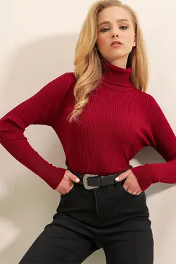 ژاکت بافتنی زنانه یقه اسکی  بیگ دارت BigDart (ساخت ترکیه)