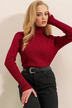 ژاکت بافتنی زنانه یقه اسکی  بیگ دارت BigDart (ساخت ترکیه)