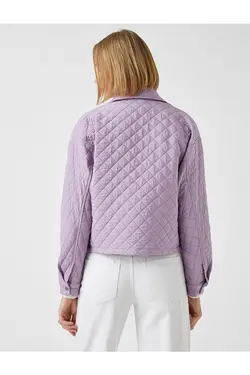 کت لحافی طرح لوزی جیب دار زنانه کوتون Koton (ساخت ترکیه)