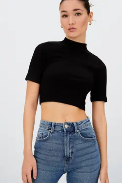 شلوار جین اسلیم فیت مدل مام جین زنانه استرادیواریوس Stradivarius (ساخت اسپانیا)