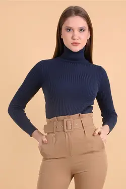 ژاکت بافتنی زنانه یقه اسکی  بیگ دارت BigDart (ساخت ترکیه)