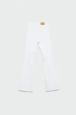 شلوار جین پاگشاد چاک دار زنانه سفید استرادیواریوس Stradivarius (ساخت اسپانیا)