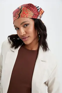 کت کوتاه کتانی زنانه کرم دفاکتو DeFacto (ساخت ترکیه)