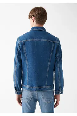 کت جین یقه کلاسیک ساده و خزدار مردانه ماوی Mavi (ساخت ترکیه)