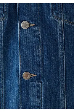 کت جین یقه کلاسیک ساده و خزدار مردانه ماوی Mavi (ساخت ترکیه)