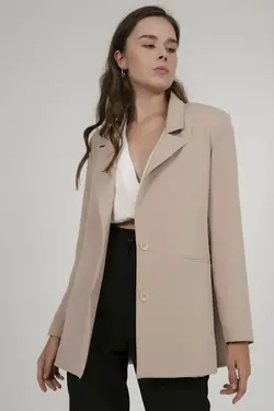 کت دو دکمه ای زنانه سایز بزرگ بیگ دارت BigDart (ساخت ترکیه)