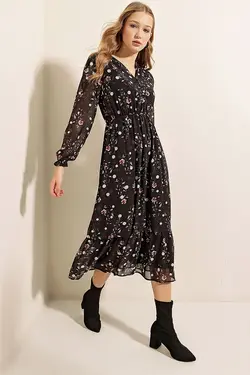 تونیک زنانه ابریشمی طرح دار  بیگ دارت BigDart (ساخت ترکیه)