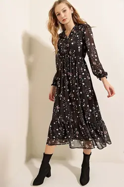 تونیک زنانه ابریشمی طرح دار  بیگ دارت BigDart (ساخت ترکیه)