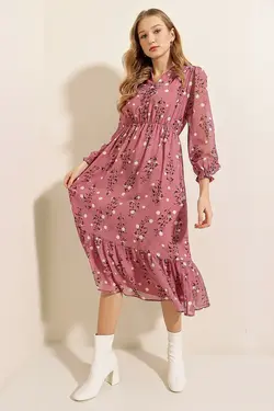 تونیک زنانه ابریشمی طرح دار  بیگ دارت BigDart (ساخت ترکیه)