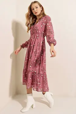 تونیک زنانه ابریشمی طرح دار  بیگ دارت BigDart (ساخت ترکیه)